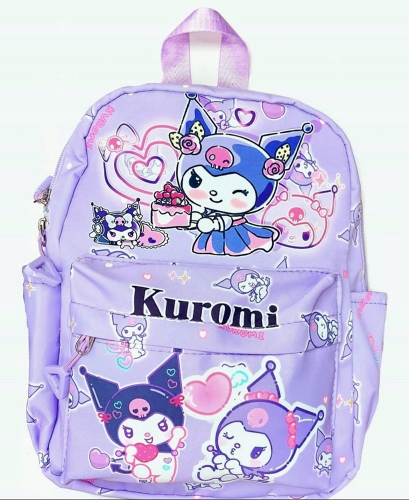 Školský Batoh Kuromi vo Fialovej Farbe A4 pre Predškolákov a Školákov